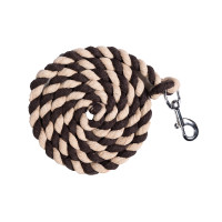 HKM Baumwolllonge mit Karabiner Braun / Beige