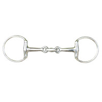 Mors à olive double brisure 18 mm en inox HKM
