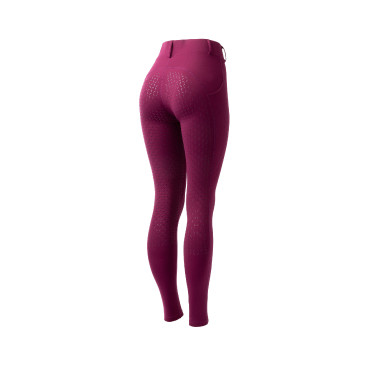 Winterreitleggings Damen Vollbesatz Horze Dea  Lila