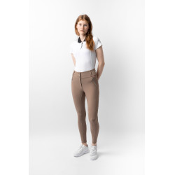 Damen-Reithose B Vertigo Thermo Vollbesatz Enya Braun Schlamm Beige