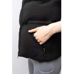 Ärmellose Daunenweste Horze Oona Kaviar Schwarz