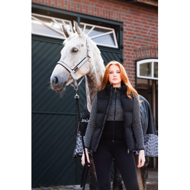 Ärmellose Daunenweste Horze Oona Kaviar Schwarz