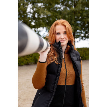 Ärmellose Daunenweste Horze Oona Kaviar Schwarz