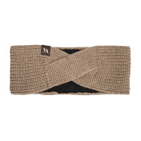 Stirnband Back on Track Nora aus Zopfwolle Hellbeige Stirnband Back on Track Nora aus Zopfwolle Hellbeige