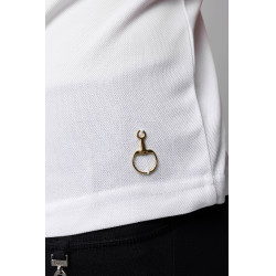 Wettkampf-Poloshirt mit kurzen Ärmeln und Rüschen Christel Kinder Horze Wettkampf-Poloshirt mit kurzen Ärmeln und Rüschen Christel Kinder Horze