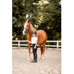 Wettkampf-Poloshirt mit kurzen Ärmeln und Rüschen Christel Kinder Horze Wettkampf-Poloshirt mit kurzen Ärmeln und Rüschen Christel Kinder Horze