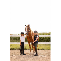 Wettkampf-Poloshirt mit kurzen Ärmeln und Rüschen Christel Kinder Horze Wettkampf-Poloshirt mit kurzen Ärmeln und Rüschen Christel Kinder Horze