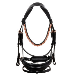 Kopfstück Ninfea aus Kalbsleder Acavallo Schwarz