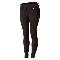 Thermoreithose Full Grip Horze Rhea Kinder Gesäßtaschen Dunkelbraun