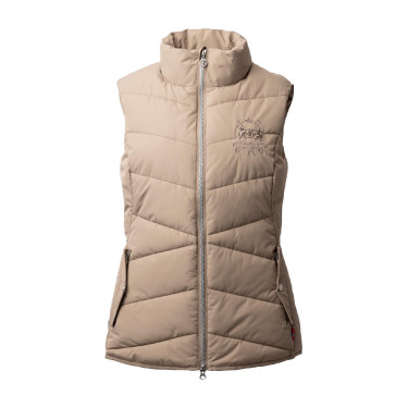 Steppweste Reitsport B Vertigo Cordelia Braun Schlamm Beige