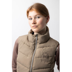 Steppweste Reitsport B Vertigo Cordelia Braun Schlamm Beige