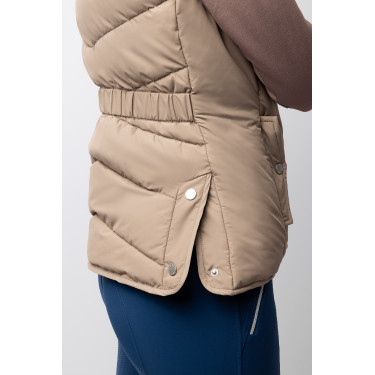Steppweste Reitsport B Vertigo Cordelia Braun Schlamm Beige