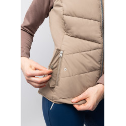 Steppweste Reitsport B Vertigo Cordelia Braun Schlamm Beige