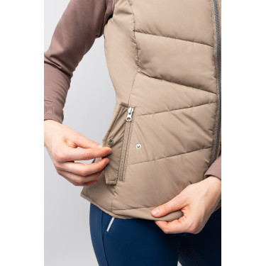 Steppweste Reitsport B Vertigo Cordelia Braun Schlamm Beige