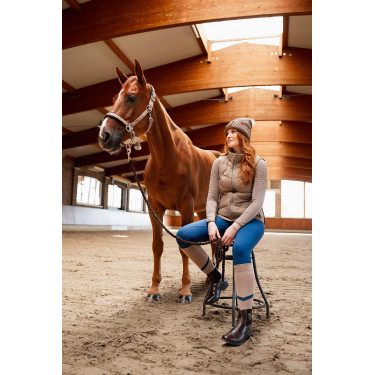 Steppweste Reitsport B Vertigo Cordelia Braun Schlamm Beige