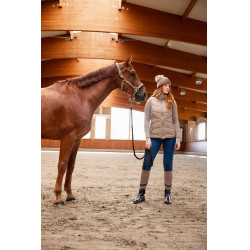 Steppweste Reitsport B Vertigo Cordelia Braun Schlamm Beige