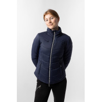 Gestepptes Reitjackett Horze Astrid Damen Polarblau Marineblau