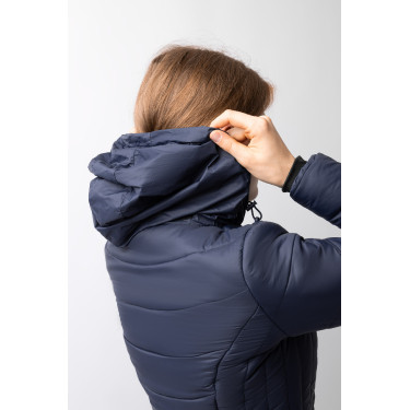 Gestepptes Reitjackett Horze Astrid Damen Polarblau Marineblau