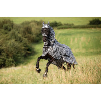 Schutzmaske gegen Fliegen Zebra mit Ohrenschutz Covalliero Zebra Motive Schutzmaske gegen Fliegen Zebra mit Ohrenschutz Covalliero Zebra Motive