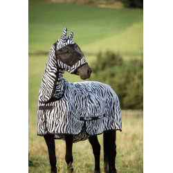 Schutzmaske gegen Fliegen Zebra mit Ohrenschutz Covalliero Schutzmaske gegen Fliegen Zebra mit Ohrenschutz Covalliero