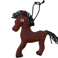 Lederpferdespielzeug Canter Pferd Braun