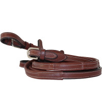 Lederzügel mit 7 Stoppern Flags & Cup Braun Lederzügel mit 7 Stoppern Flags & Cup Braun