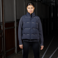Ärmellose reflektierende Unisex-Daunenweste Kingsland KLVarsin Marine Marineblau