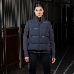 Ärmellose reflektierende Unisex-Daunenweste Kingsland KLVarsin Marine Marineblau