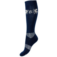 Reitstrümpfe Geo Warm B Vertigo Dunkelmarineblau Reitstrümpfe Geo Warm B Vertigo Dunkelmarineblau