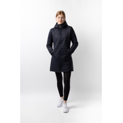 Lange Daunenjacke Horze Charlotte Damen Dunkelmarineblau