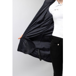 Lange Daunenjacke Horze Charlotte Damen Dunkelmarineblau