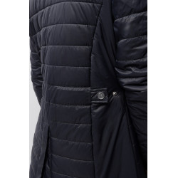 Lange Daunenjacke Horze Charlotte Damen Dunkelmarineblau