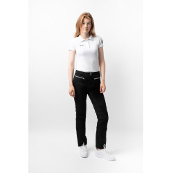 Reithose mit Silikondruck Adeline Damen Horze Schwarz