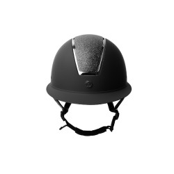 Schimmernder Metall-Helm Monarch II Horze Schwarz / Dunkelgrau