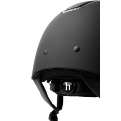 Schimmernder Metall-Helm Monarch II Horze Schwarz / Dunkelgrau