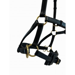 Seitenzieher Leder T de T Schwarz