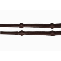 Gummizügel T de T mit Stoppern Dunkles Havanna Braun