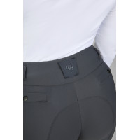 Damen-Reithose Pikeur Linn mit Knie-Grip Dunkler Schatten Grau