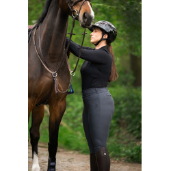 Damen-Reithose Pikeur Linn mit Knie-Grip Dunkler Schatten Grau Damen-Reithose Pikeur Linn mit Knie-Grip Dunkler Schatten Grau