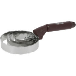 Runde Metallstriegel Hippotonic Glitter