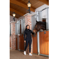 Pikeur Linnett Tight Reitleggings Full Grip 6505 Hohe Taille Nahtlos Damen Schwarz