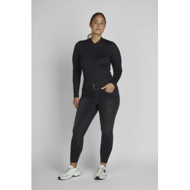 Pikeur Jeans Candela Damenreithose Vollgrip Schwarz