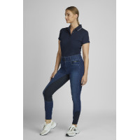Pikeur Jeans Candela Damenreithose Vollgrip Denimblau
