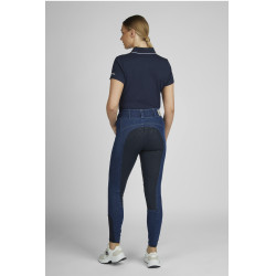 Pikeur Jeans Candela Damenreithose Vollgrip Denimblau