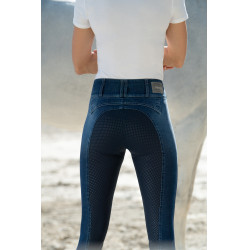 Pikeur Jeans Candela Damenreithose Vollgrip Denimblau