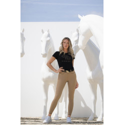 Pikeur Laure Damenreithose Full Grip mittelhoher Bund 3006 Karamell Braun