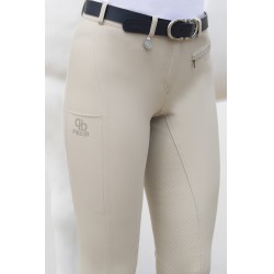 Damenreithose Pikeur Vally Full Grip 6106 mittelhoher Bund Vanillecreme Beige