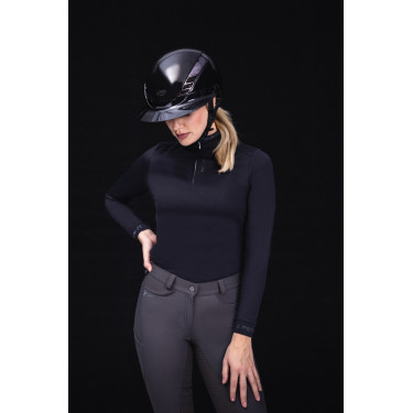 Reithelm Abus Airluxe Chrome L.V Glänzend Schwarz Reithelm Abus Airluxe Chrome L.V Glänzend Schwarz