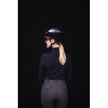 Reithelm Abus Airluxe Chrome L.V Glänzend Schwarz Reithelm Abus Airluxe Chrome L.V Glänzend Schwarz