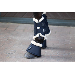 Eskadron Gamaschen Kunstlammfell Dunkelmarine Blau Eskadron Gamaschen Kunstlammfell Dunkelmarine Blau